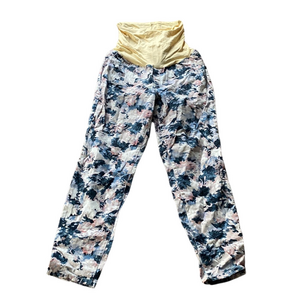 Flutter & Kick Maternity Floral Print Skinny Ankle Jeans SIZE 16
